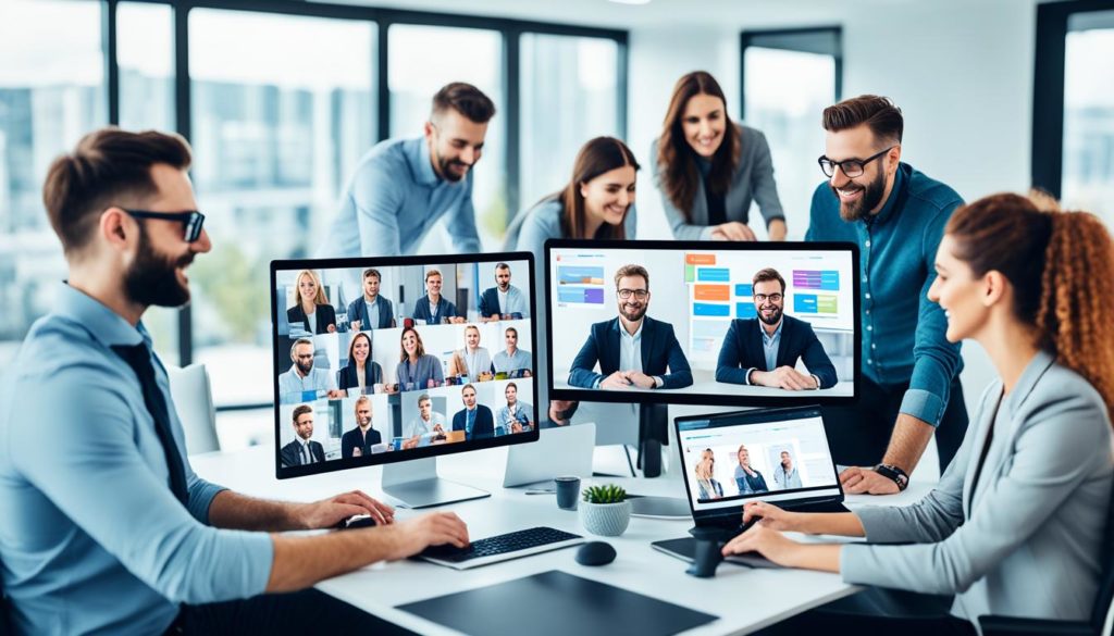 remote teams utilizing advanced collaboration tools